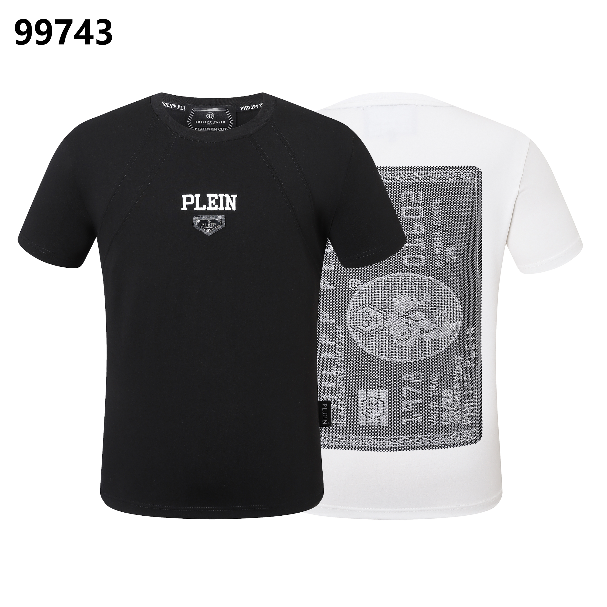 PHILIPP PLEIN “1978” Skull Diamond-Embellished Crew Neck T-Shirt