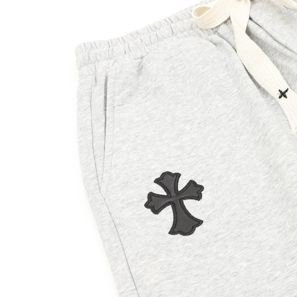 Chrome Hearts Black Shorts with 3D-Printed Embroidered Patches