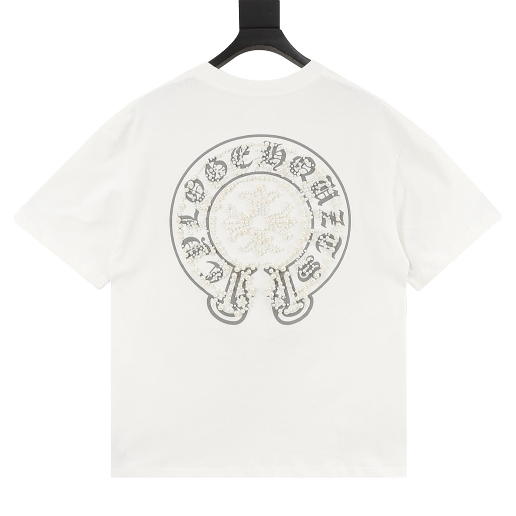 Chrome Hearts Pearl and Horse Shoe T-Shirt