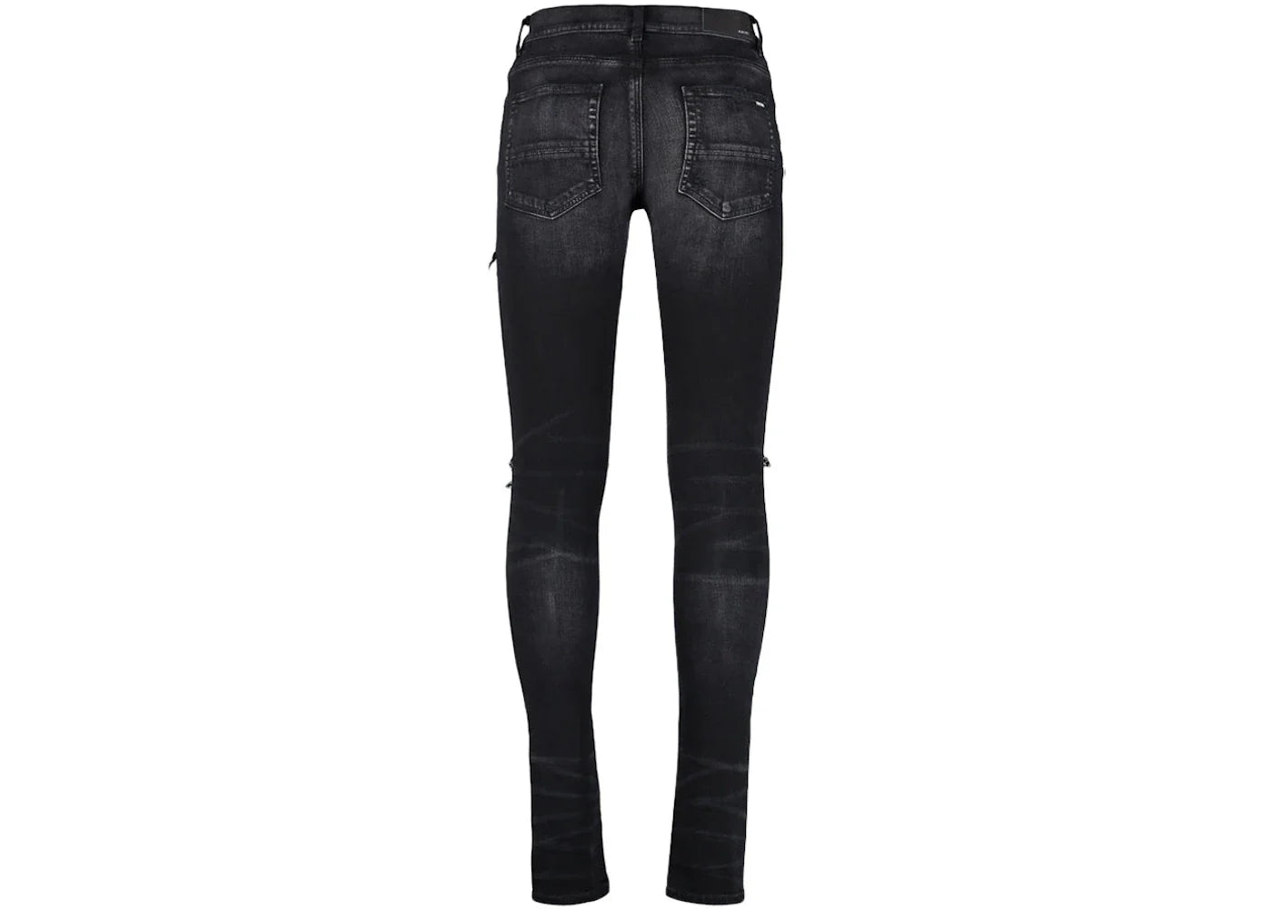 AMIRI MX1 Bandana Destroyed Skinny Fit Jeans Black/Brown