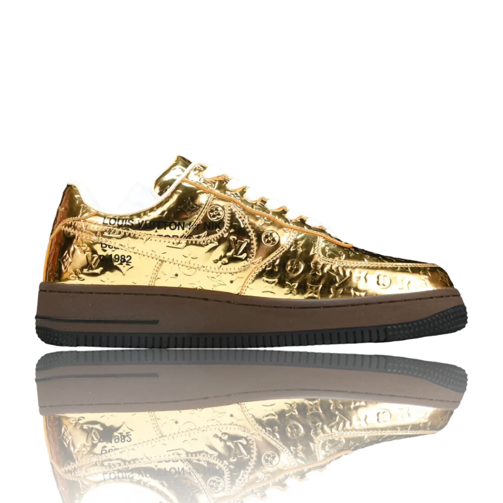 Louis Vuittоп x AF1 By Virgil Abloh 'Metallic Gold'