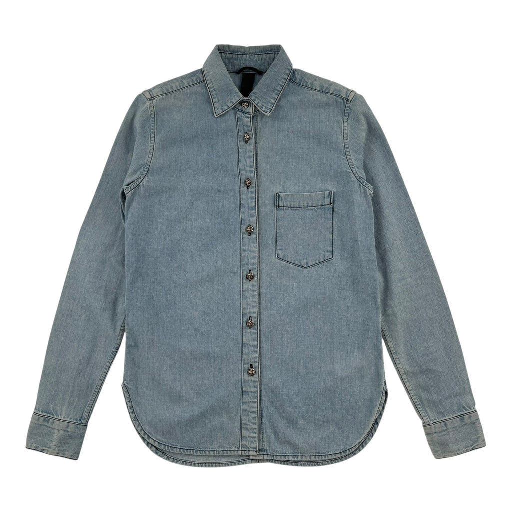 Chrome Hearts Patched Denim Shirt