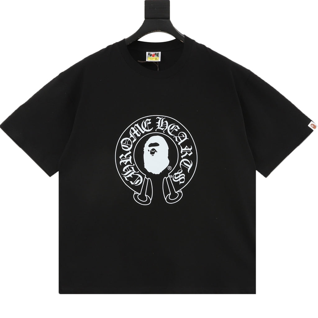 BAPE X Chrome Classic Letter Print T-Shirt