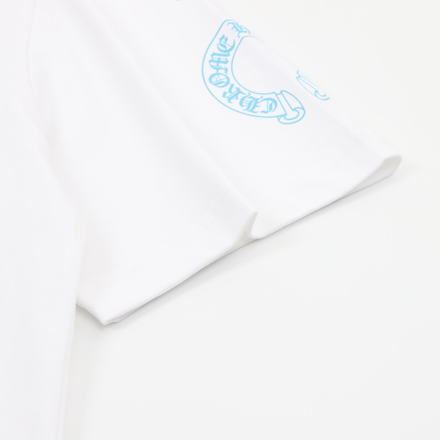 Chrome Hearts Blue Cross Print T-Shirt