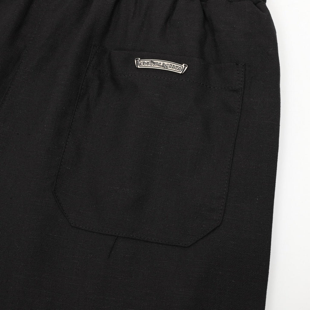 Pantalones cortos bordados con estampado de cruz de Chrome Hearts