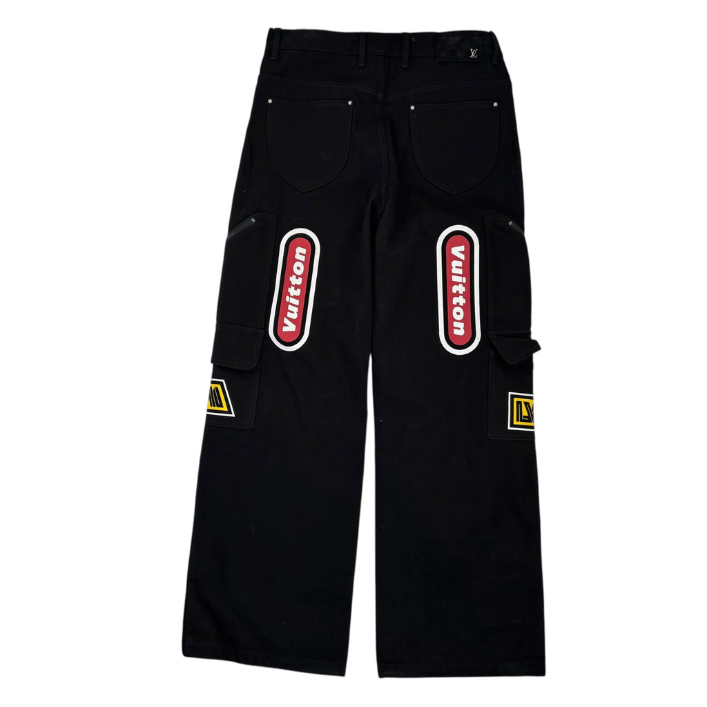 Louis Vuitton Racing Denim Multi Pocket Jeans Black