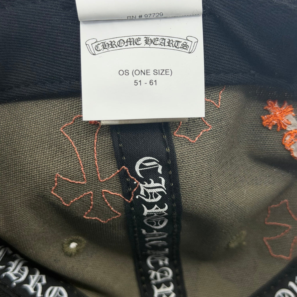 Chrome Hearts Cross Patch Hat Camo Orange