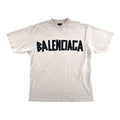 Balenciaga Tape Tee Cream & Black