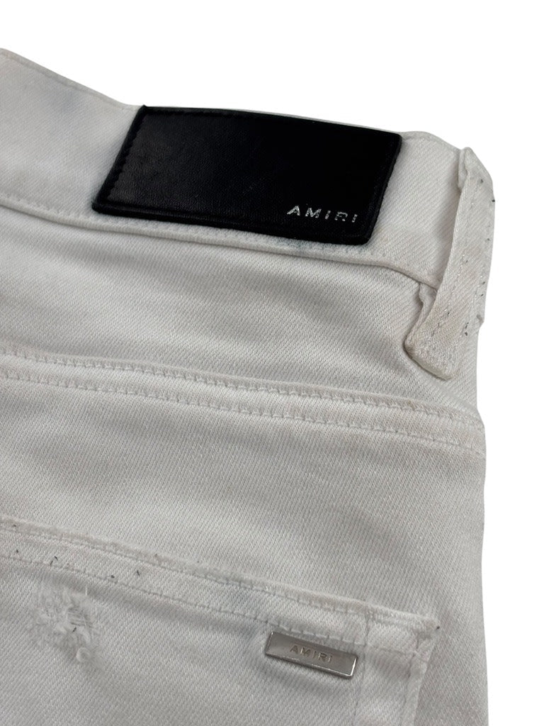 Amiri MX1 Ribbbed All White