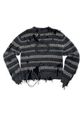 Balenciaga Distressed Sweater Black