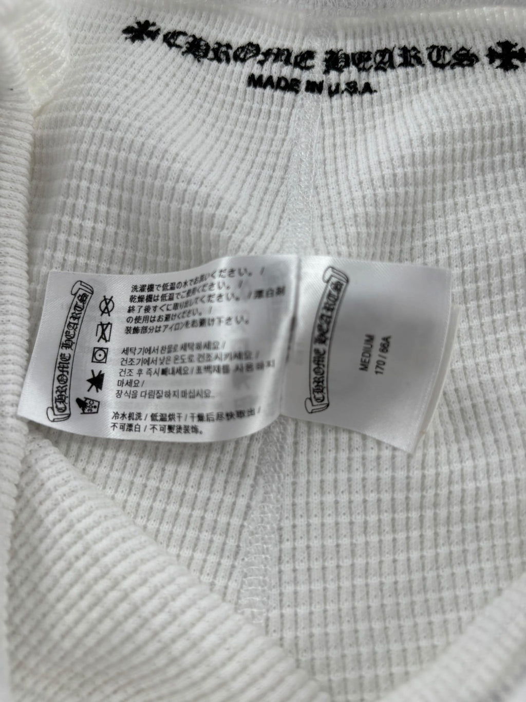 Chrome Hearts Matty Boy Sinister Thermal Bike Shorts White