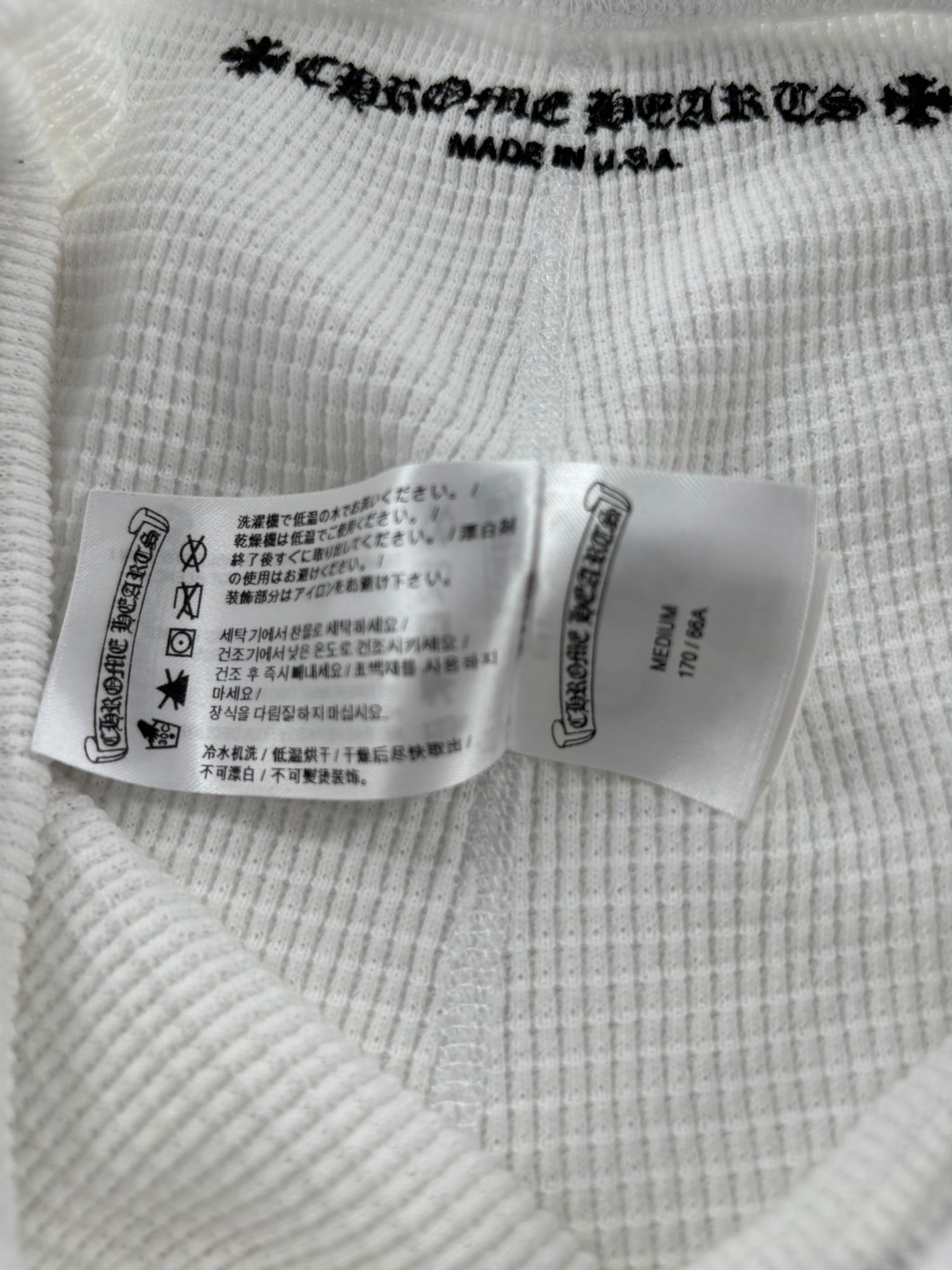 Chrome Hearts Matty Boy Sinister Thermal Bike Shorts White