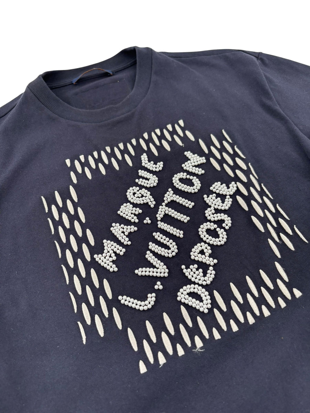 Louis Vuitton Beaded Marqui Tee Navy