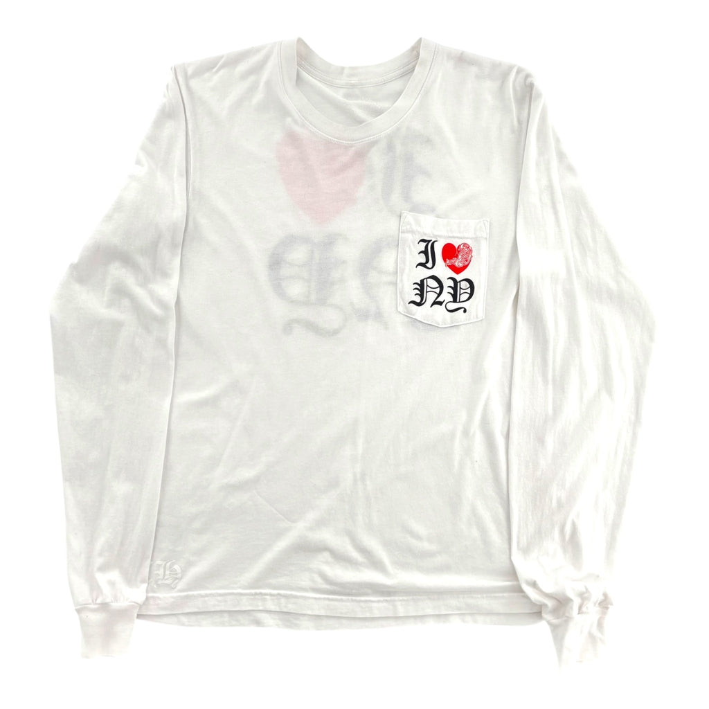 Chrome Hearts I Heart NY Longsleeve Tee White
