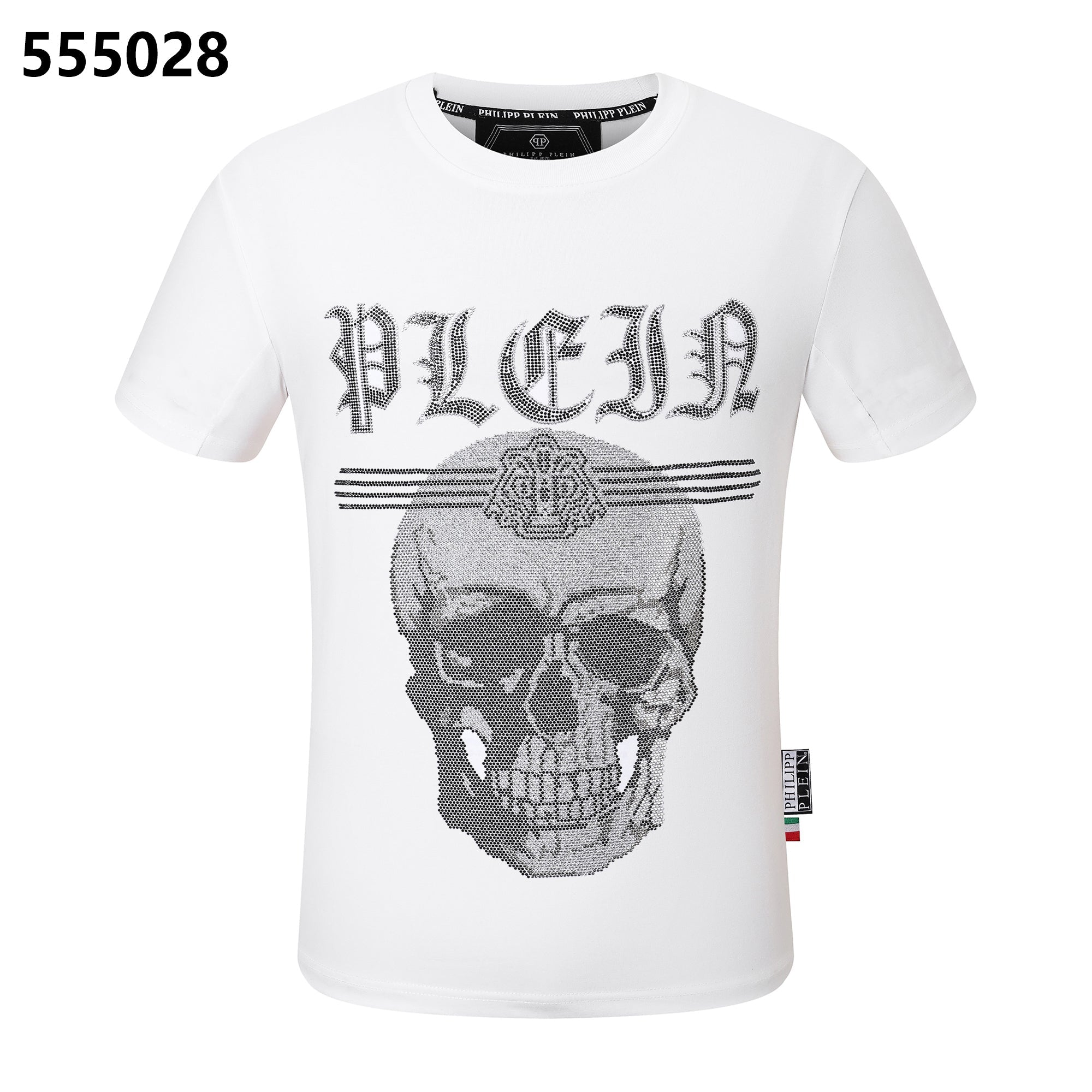 PHILIPP PLEIN Skull-Print Crew-Neck T-Shirt