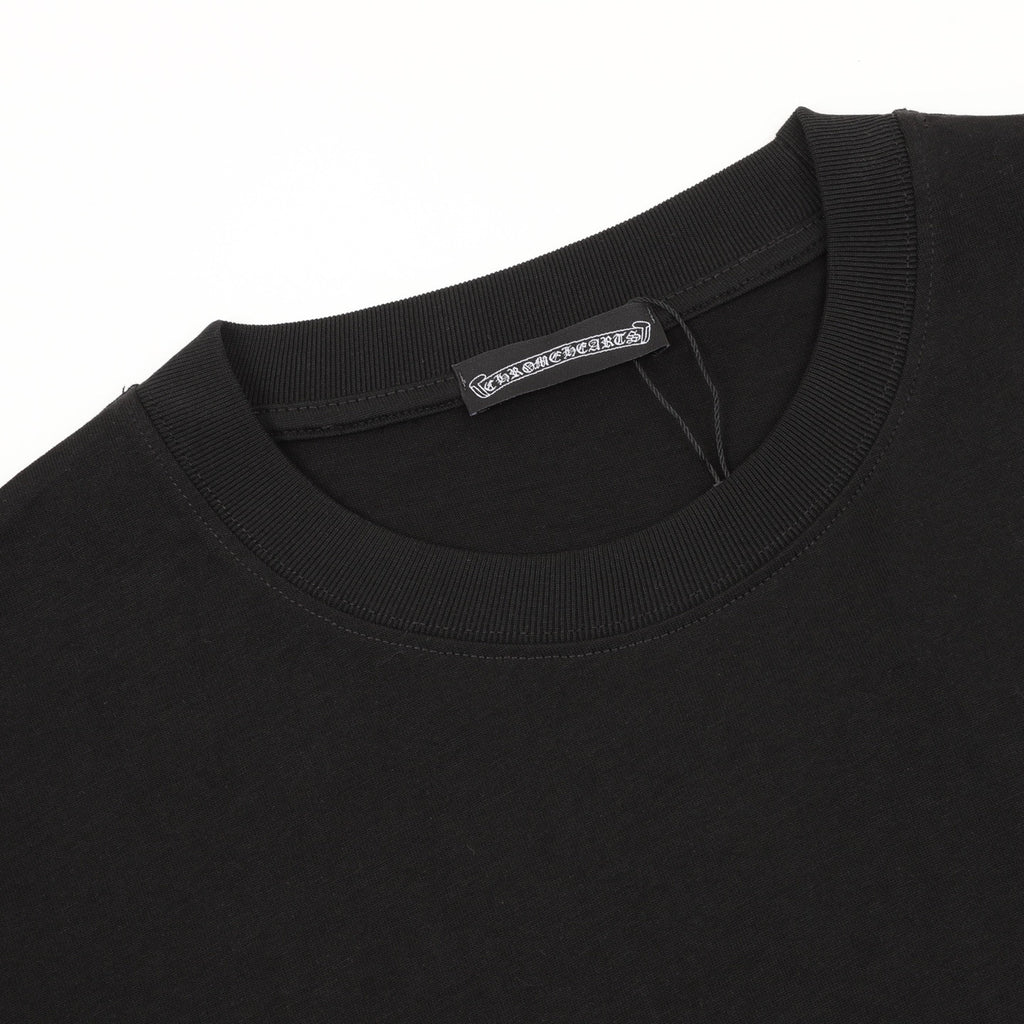 Chrome Hearts 26SS Logo Cross Rhinestone T-Shirt