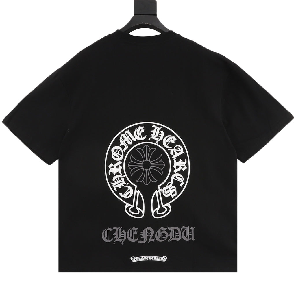 Chrome Hearts Limited Edition Horseshoe Cross Print T-Shirt