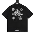 Camiseta de cuello redondo con cruz sánscrita Chrome Hearts