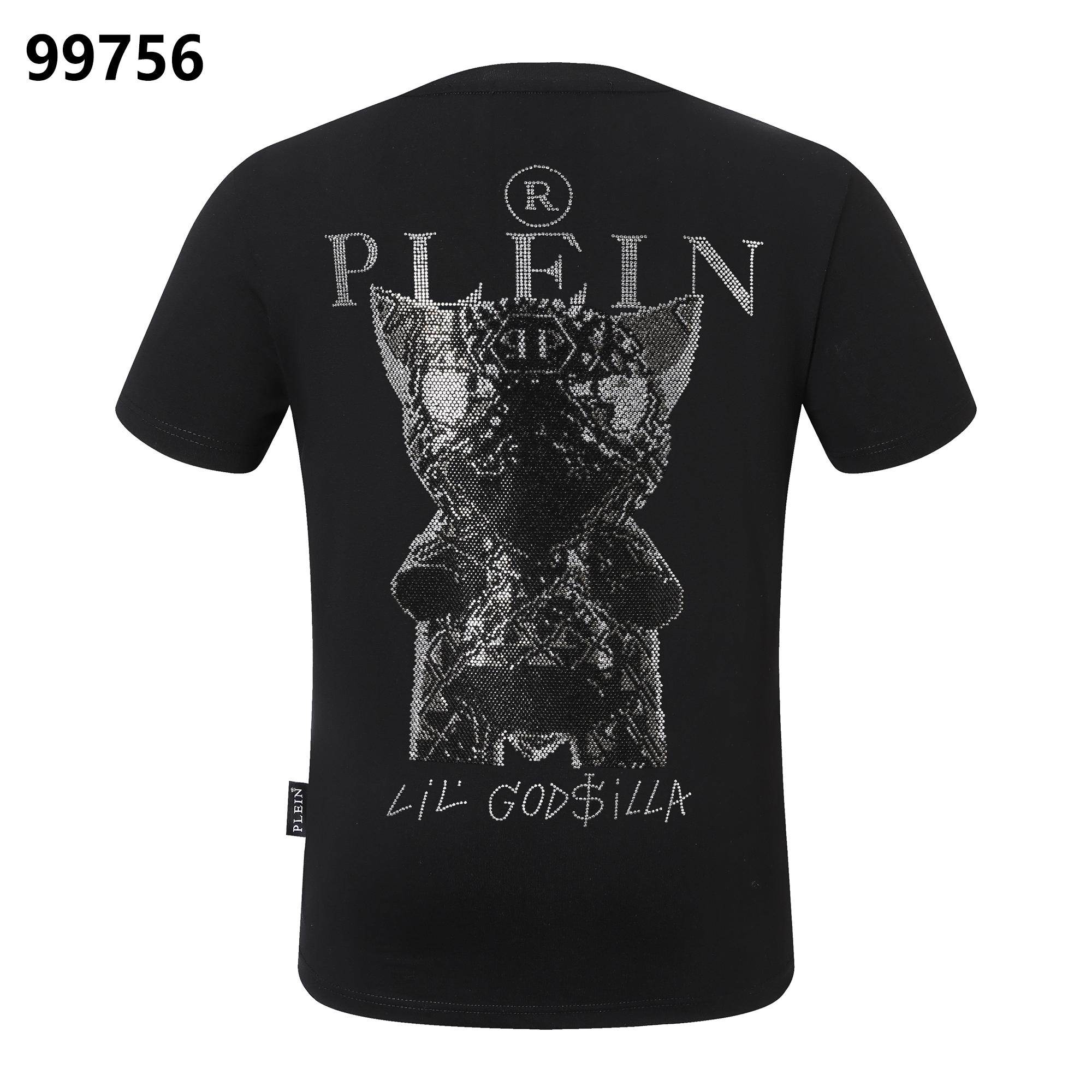 PHILIPP PLEIN Little Dinosaur Rhinestone Round-Neck T-Shirt