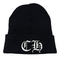 Chrome Hearts Embroidered CH Logo Beanie Black