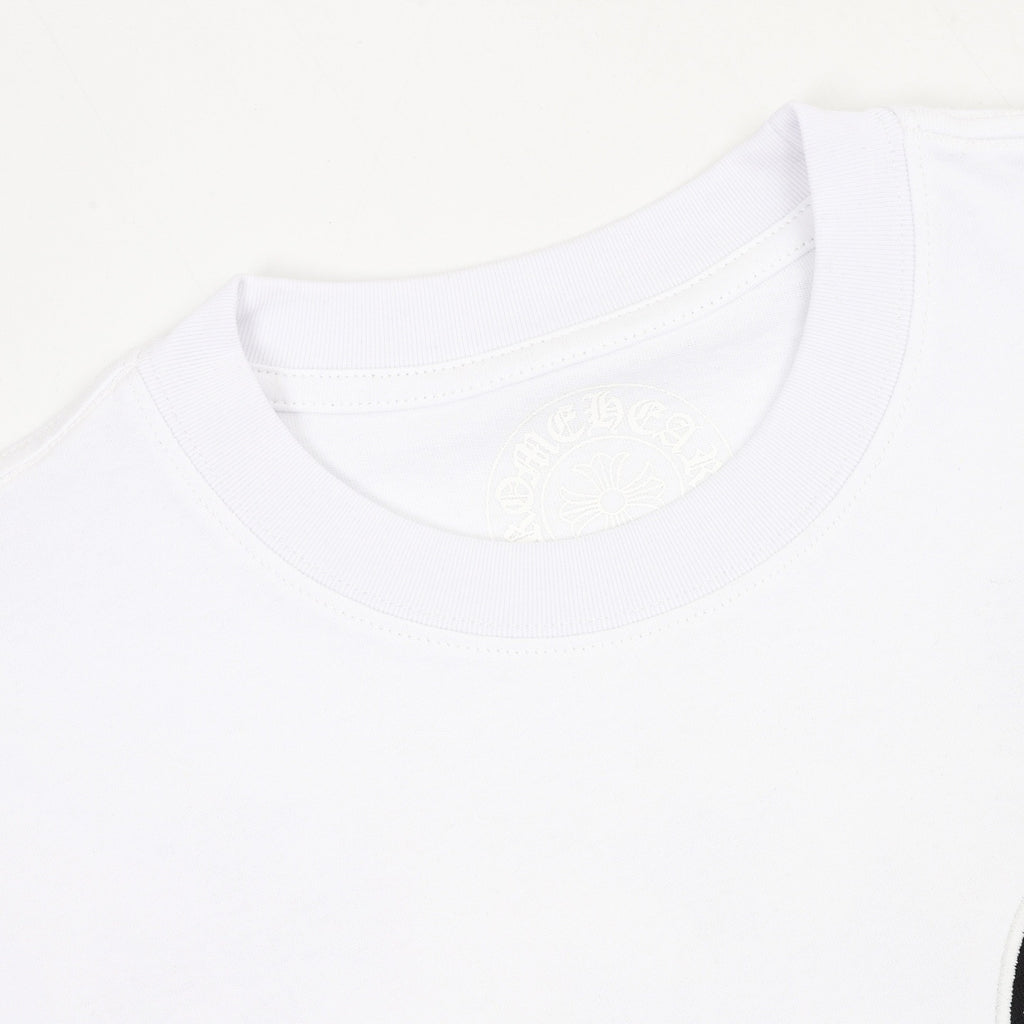 Camiseta de cuello redondo con cruz sánscrita Chrome Hearts