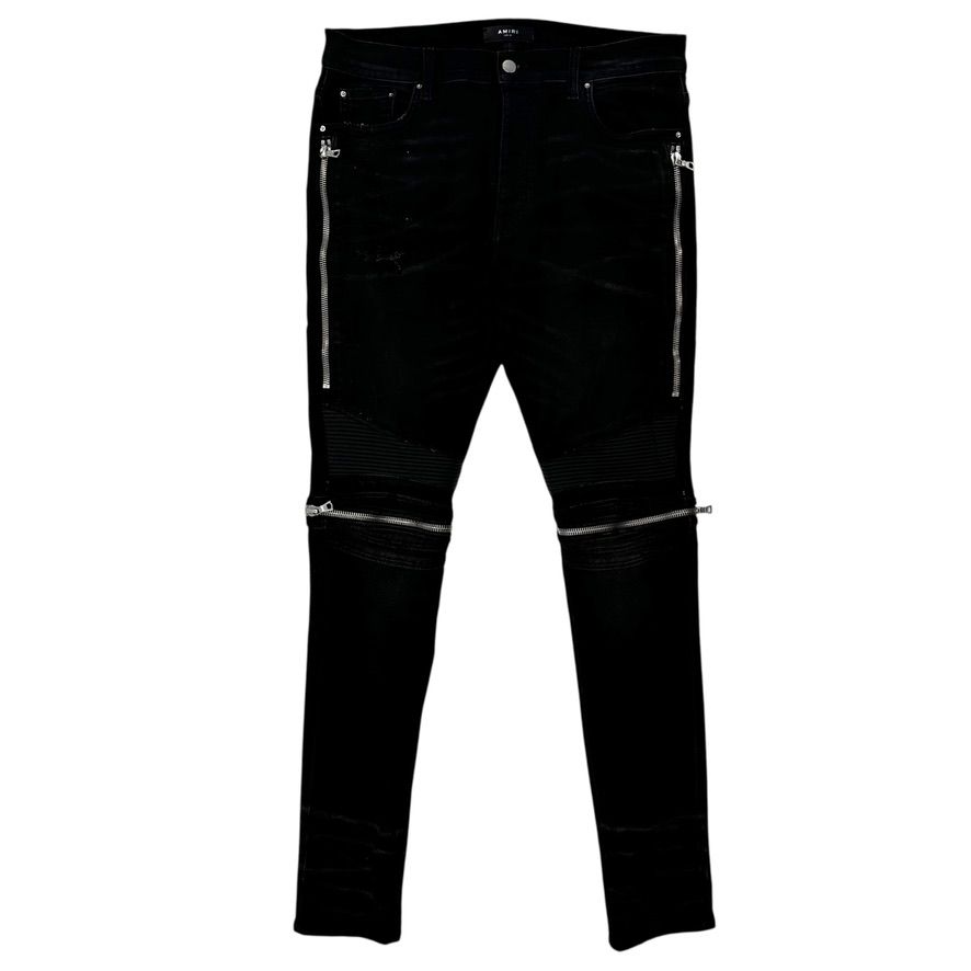 Amiri MX1 Zipper Denim Black