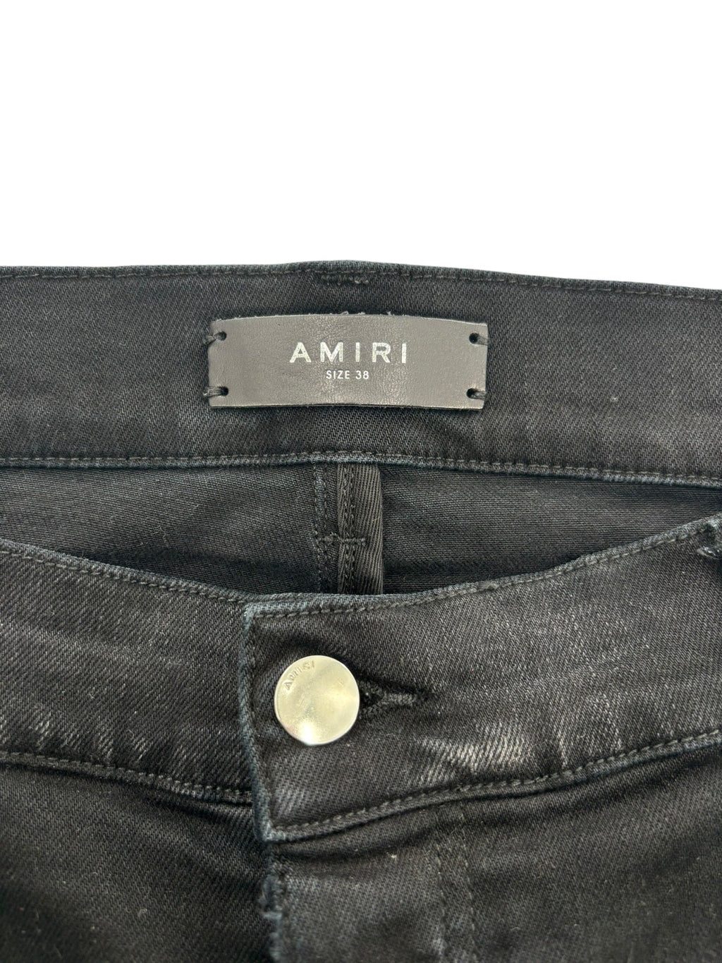 AMIRI MX1 Bandana Destroyed Skinny Fit Jeans Black/Brown