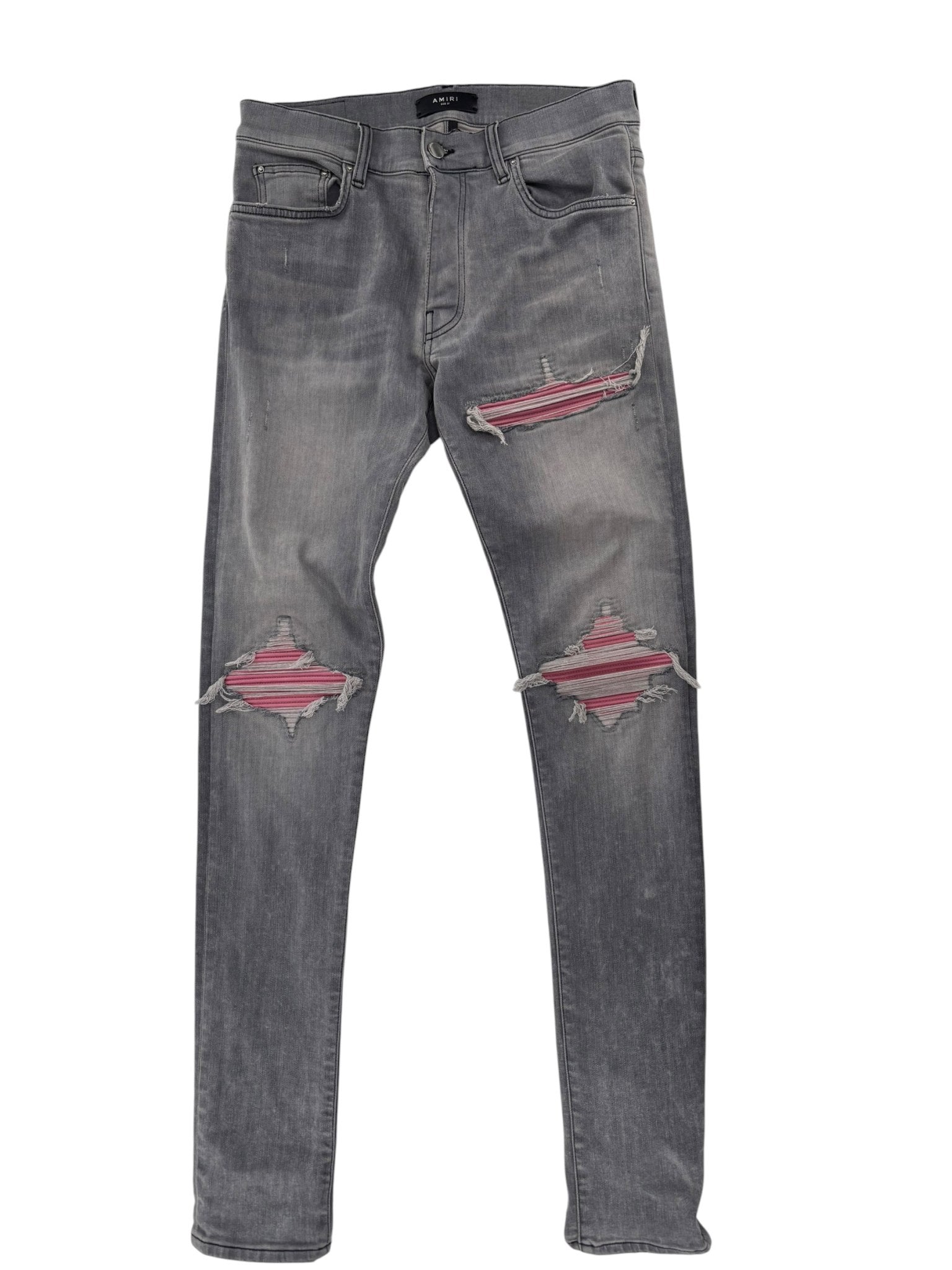 Amiri Mx1 Ribbed Pink & Grey