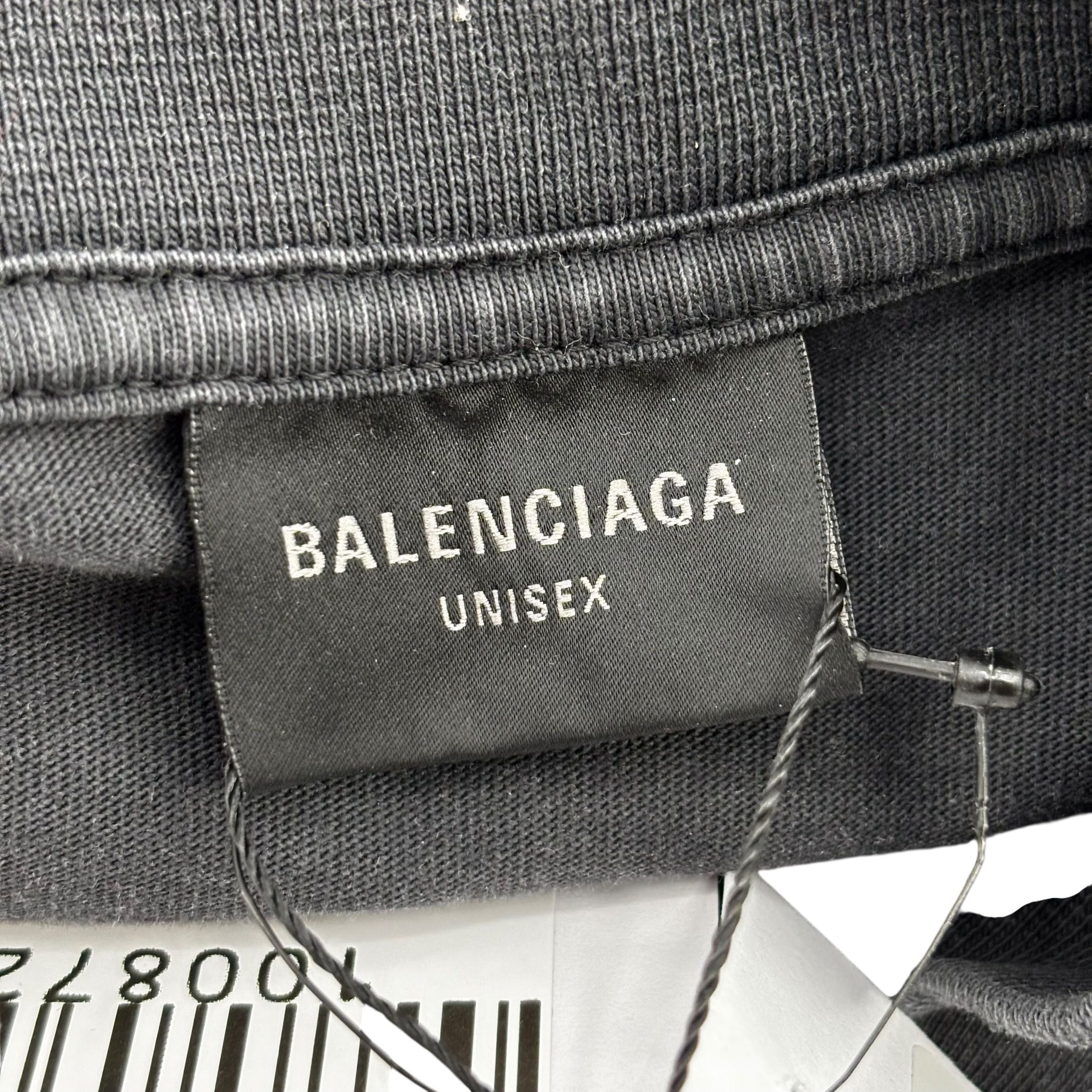 Balenciaga Tape Tee Black