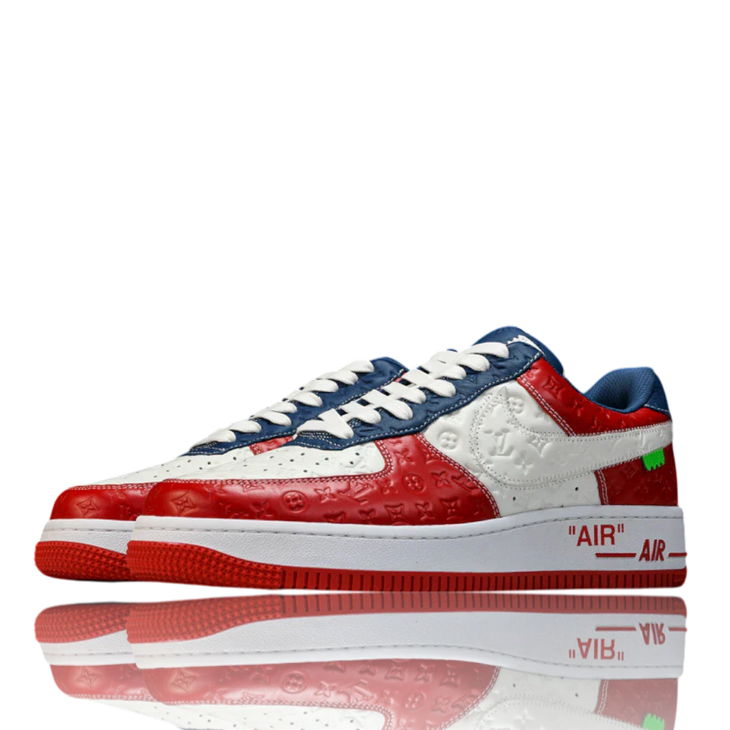 Louis Vuittоп x AF1 By Virgil Abloh 'White Red Blue'