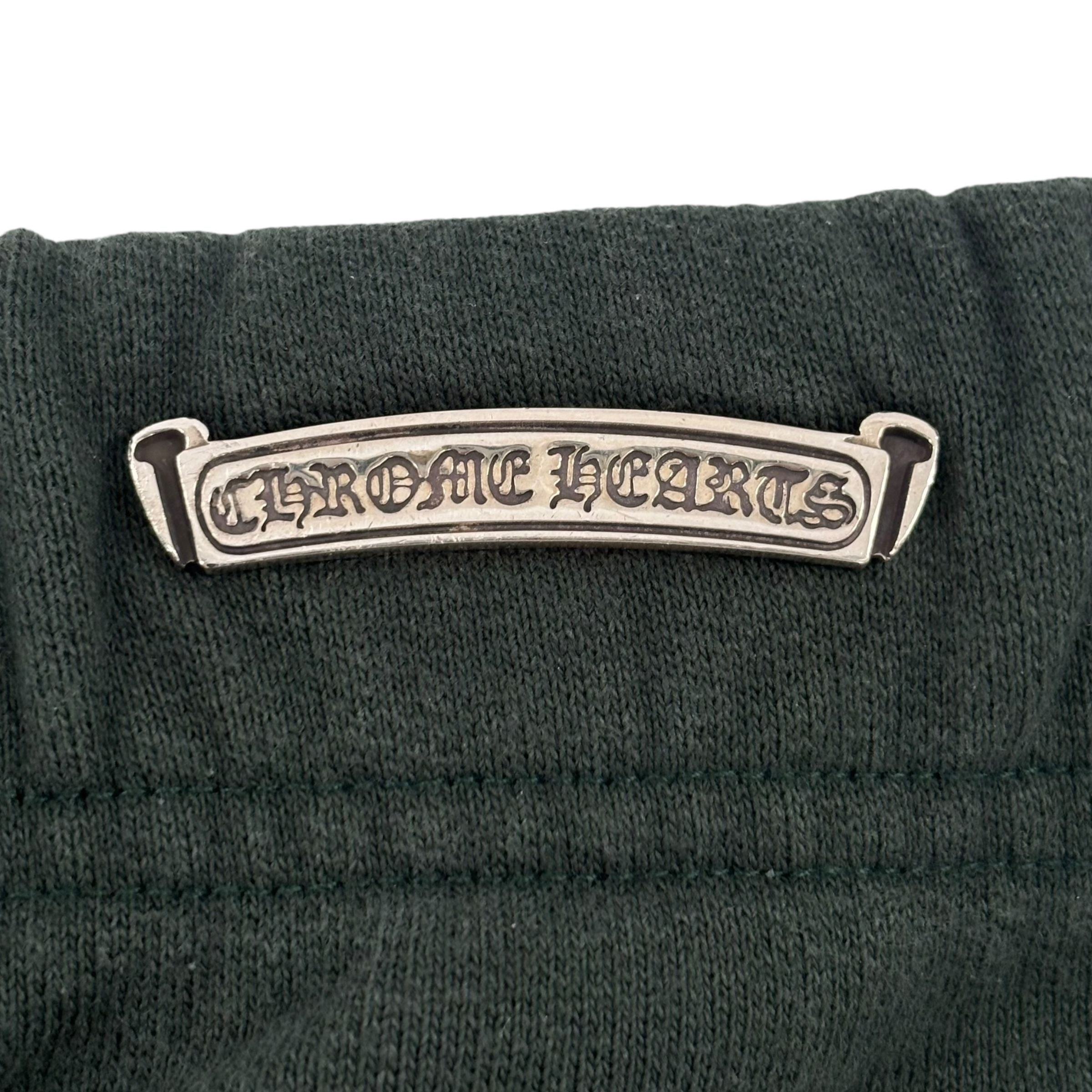 Chrome Hearts Green Embroidered Shorts