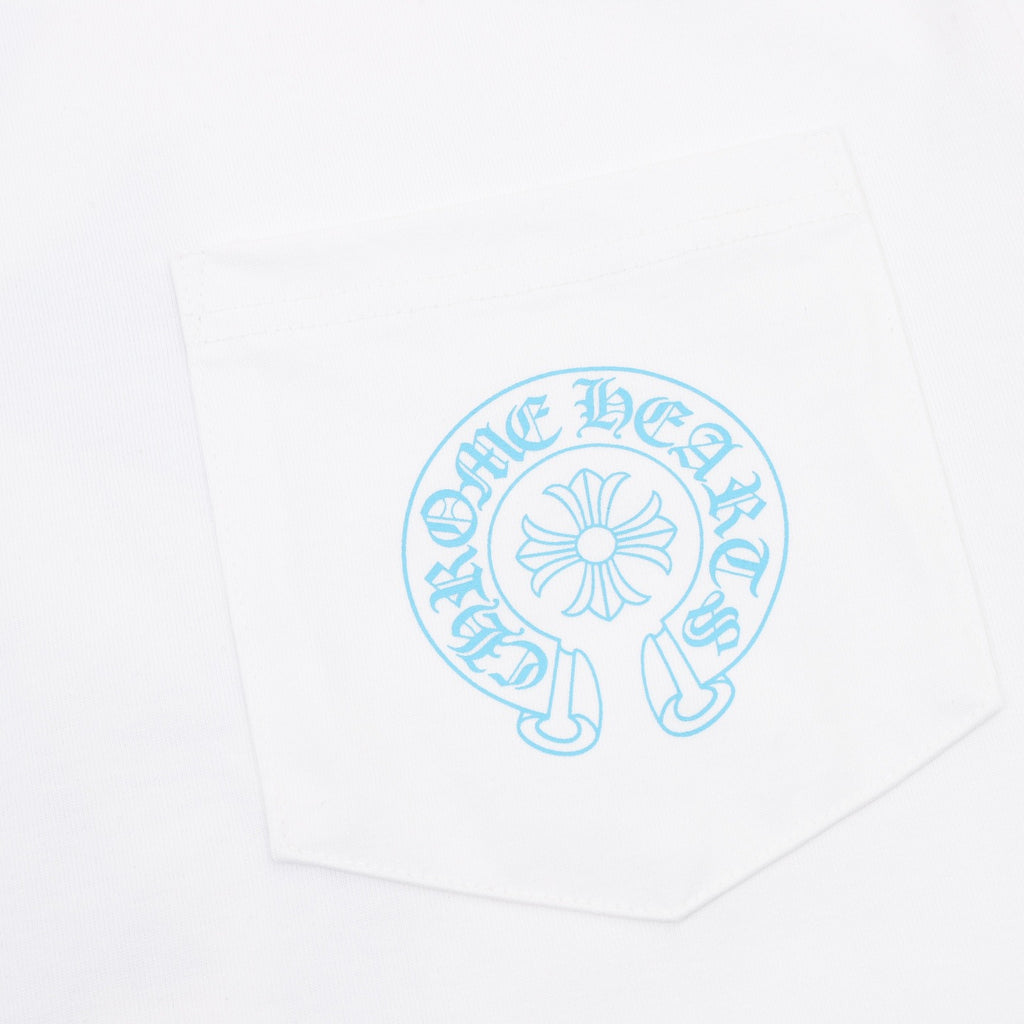 Chrome Hearts Blue Cross Print T-Shirt