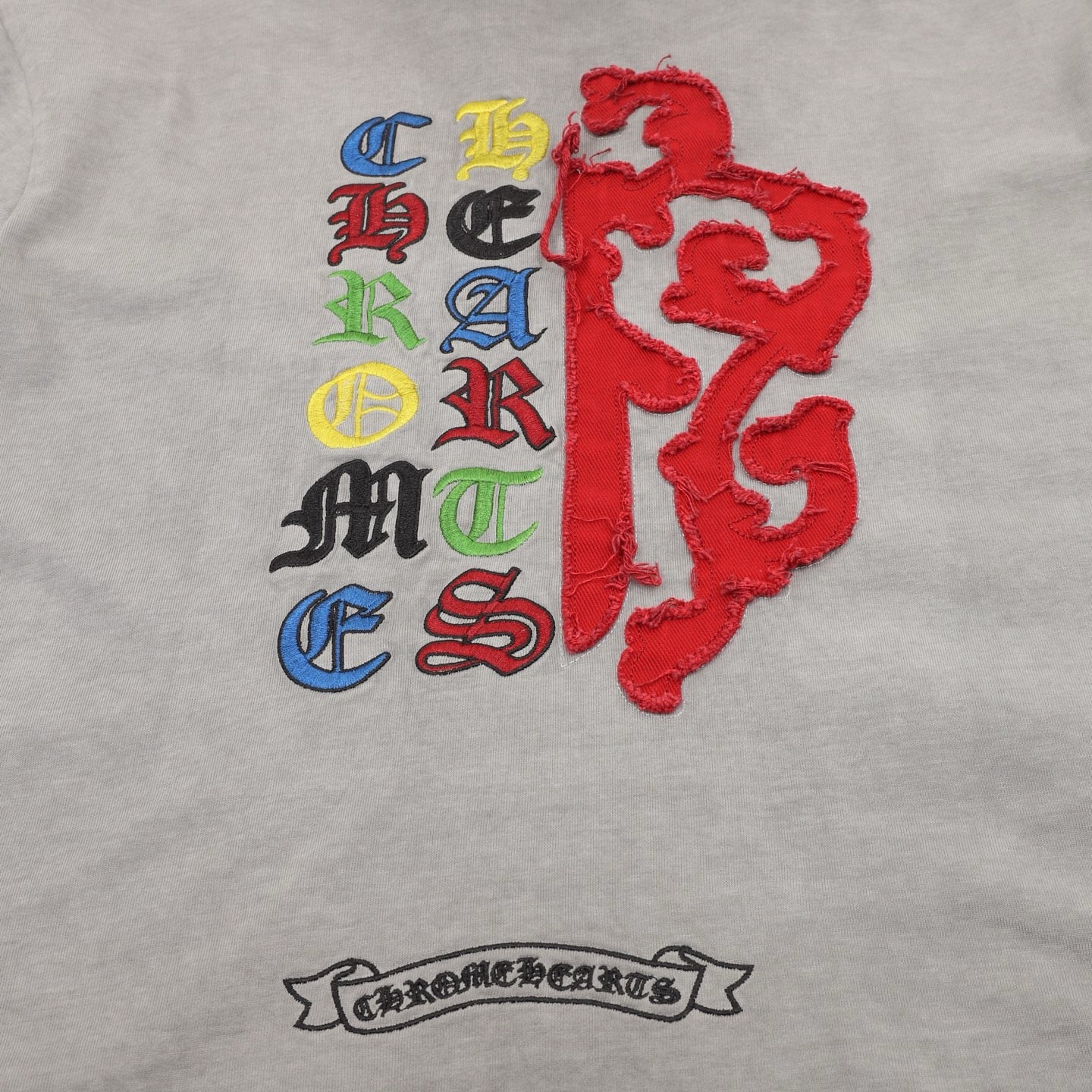 Chrome Hearts Appliqué Embroidered T-Shirt