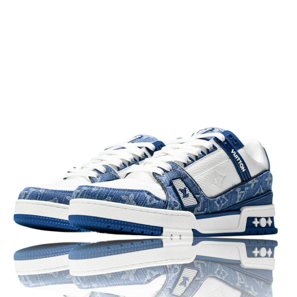 Louis Vuittоп Trainer Low 'Monogram Denim White Blue'