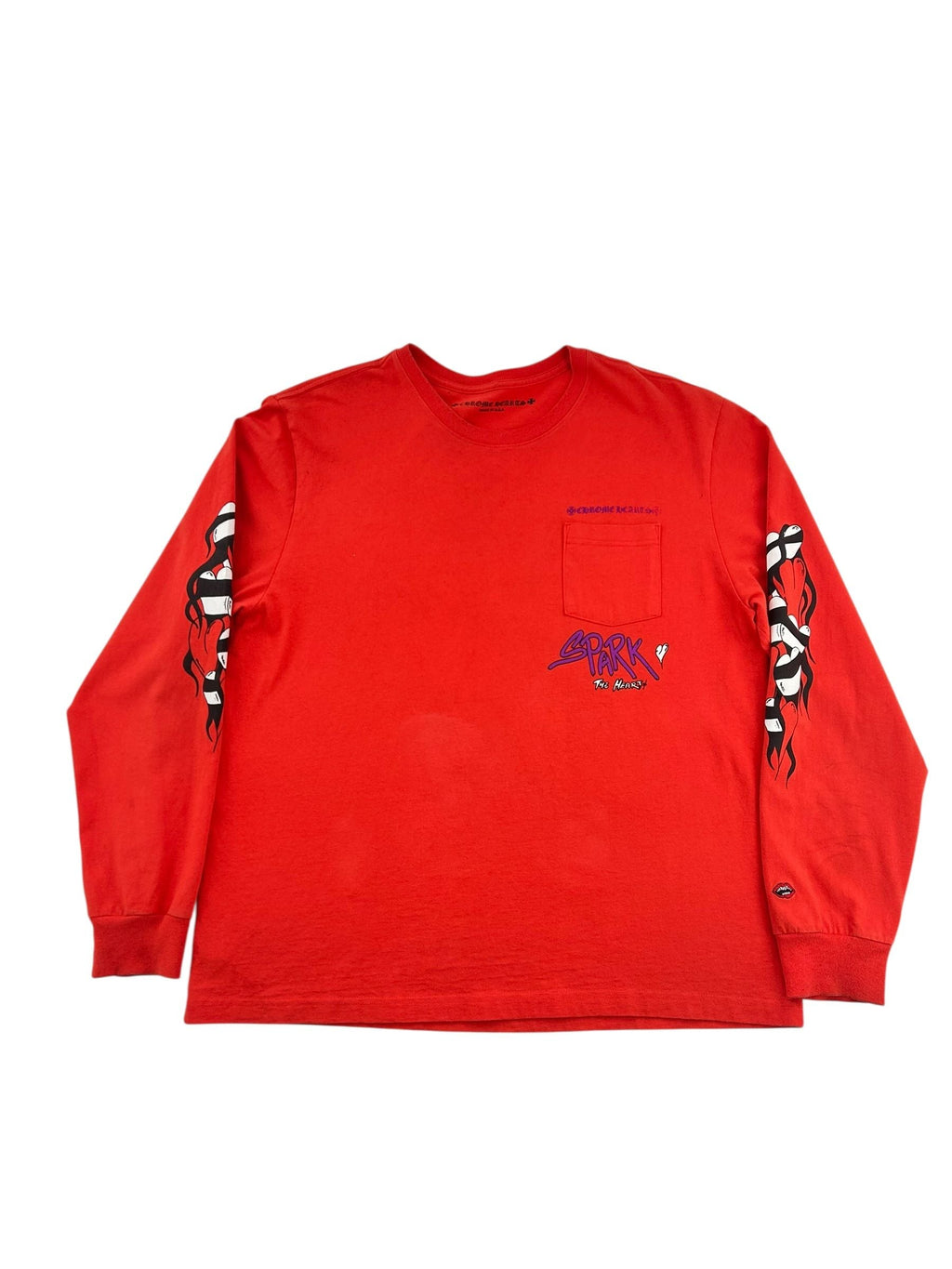 Chrome Hearts Matty Boy Sadistic Lipstick L/S T-shirt Red