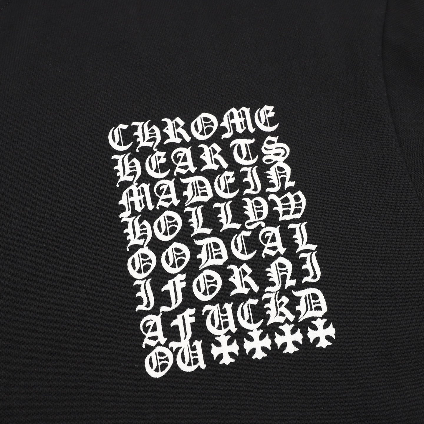 Camiseta Chrome Hearts con estampado multicolor