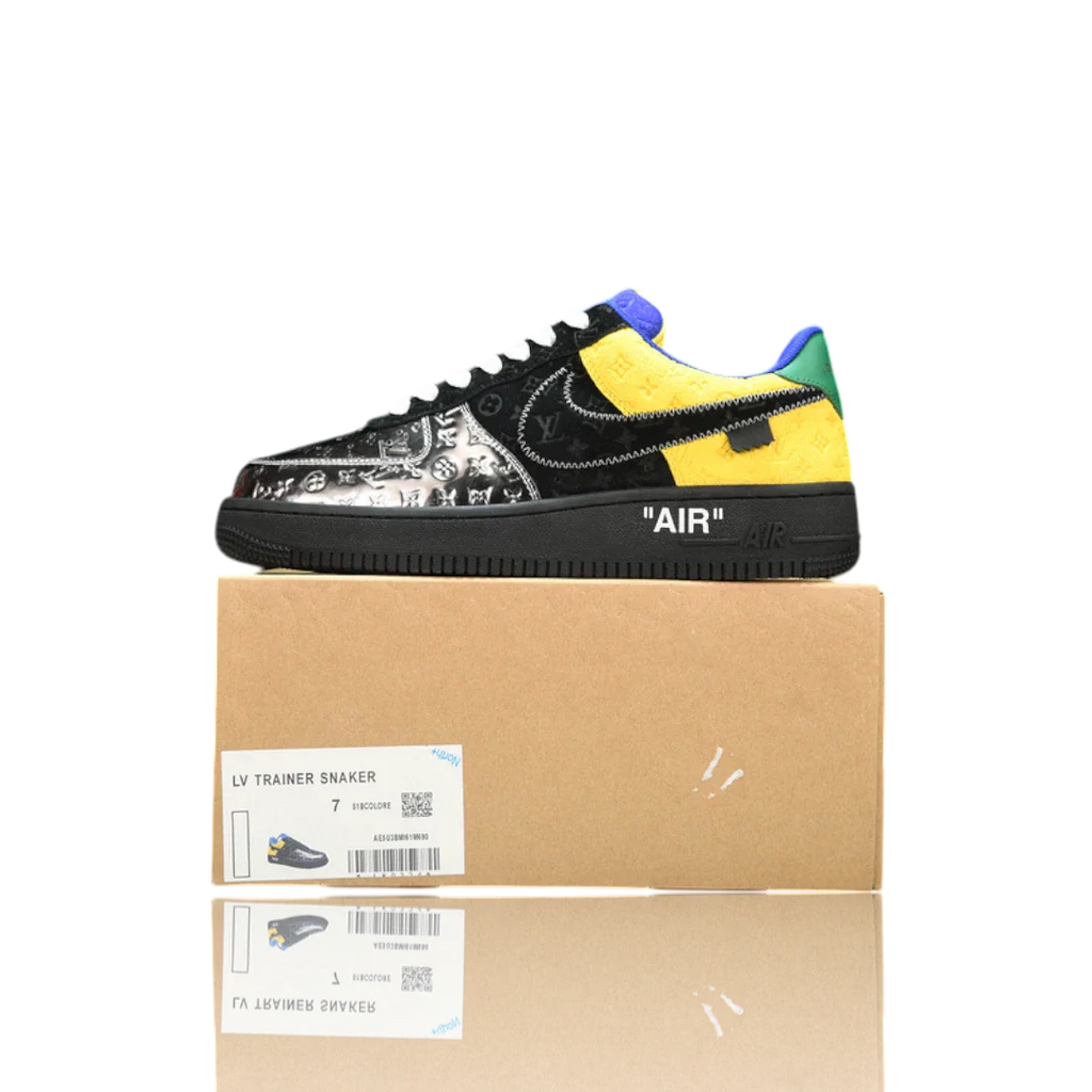 Louis Vuittоп x AF1 By Virgil Abloh ‘Black Metallic Silver’