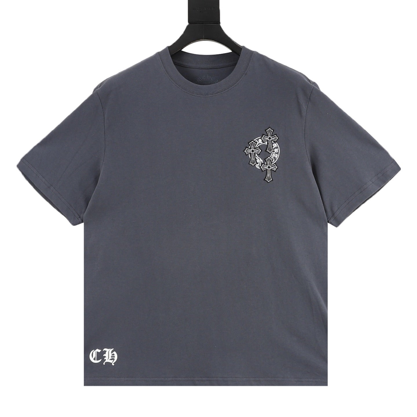 Camiseta de cuello redondo con cruz sánscrita Chrome Hearts