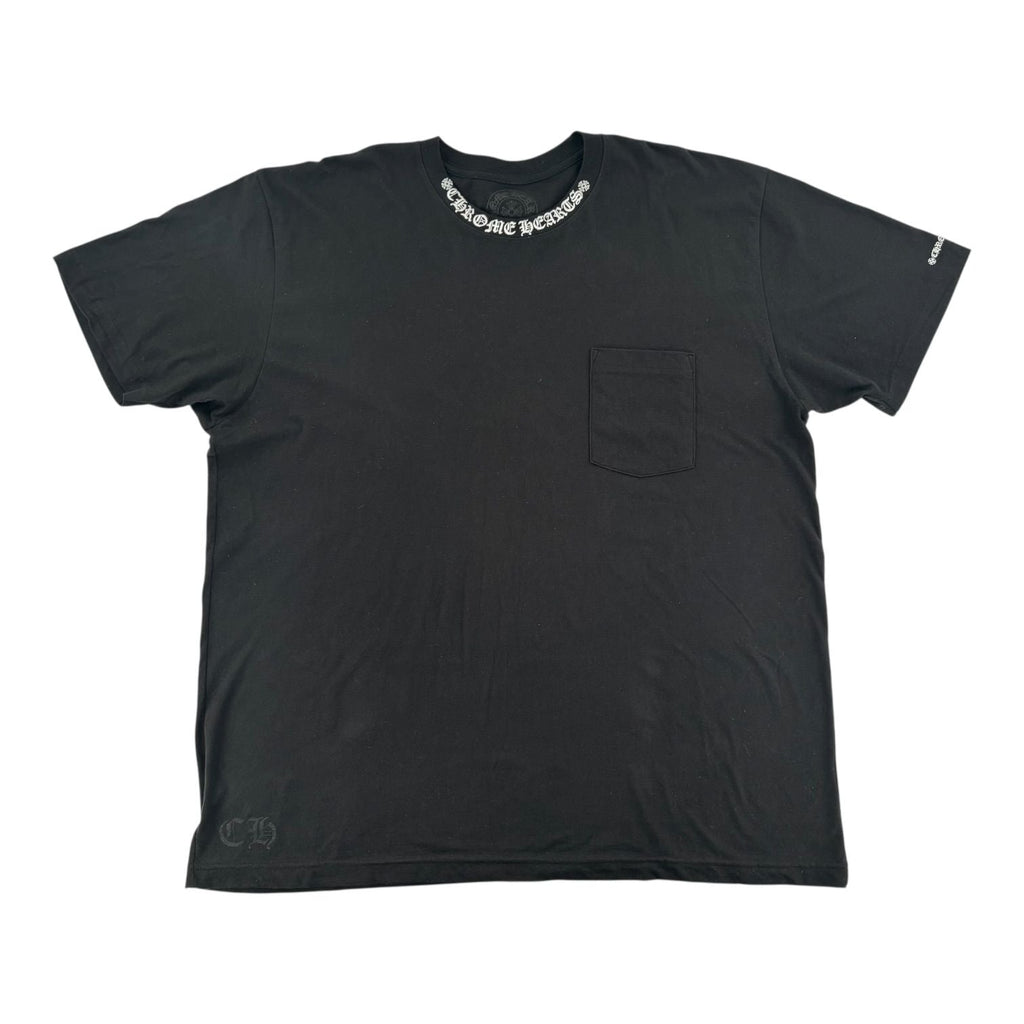 Chrome Hearts Short Sleeve Pocket Crew T-shirt Black