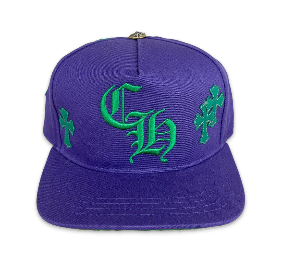 Chrome Hearts Cross Patch Hat 'Purple'