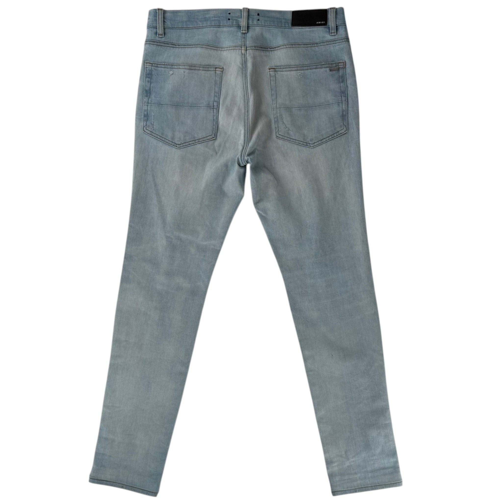 Amiri Distressed Jeans Blue