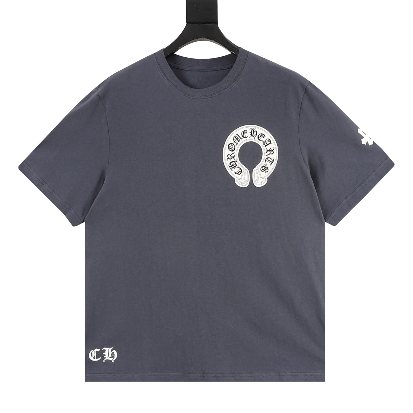 Camiseta de cuello redondo con cruz sánscrita Chrome Hearts