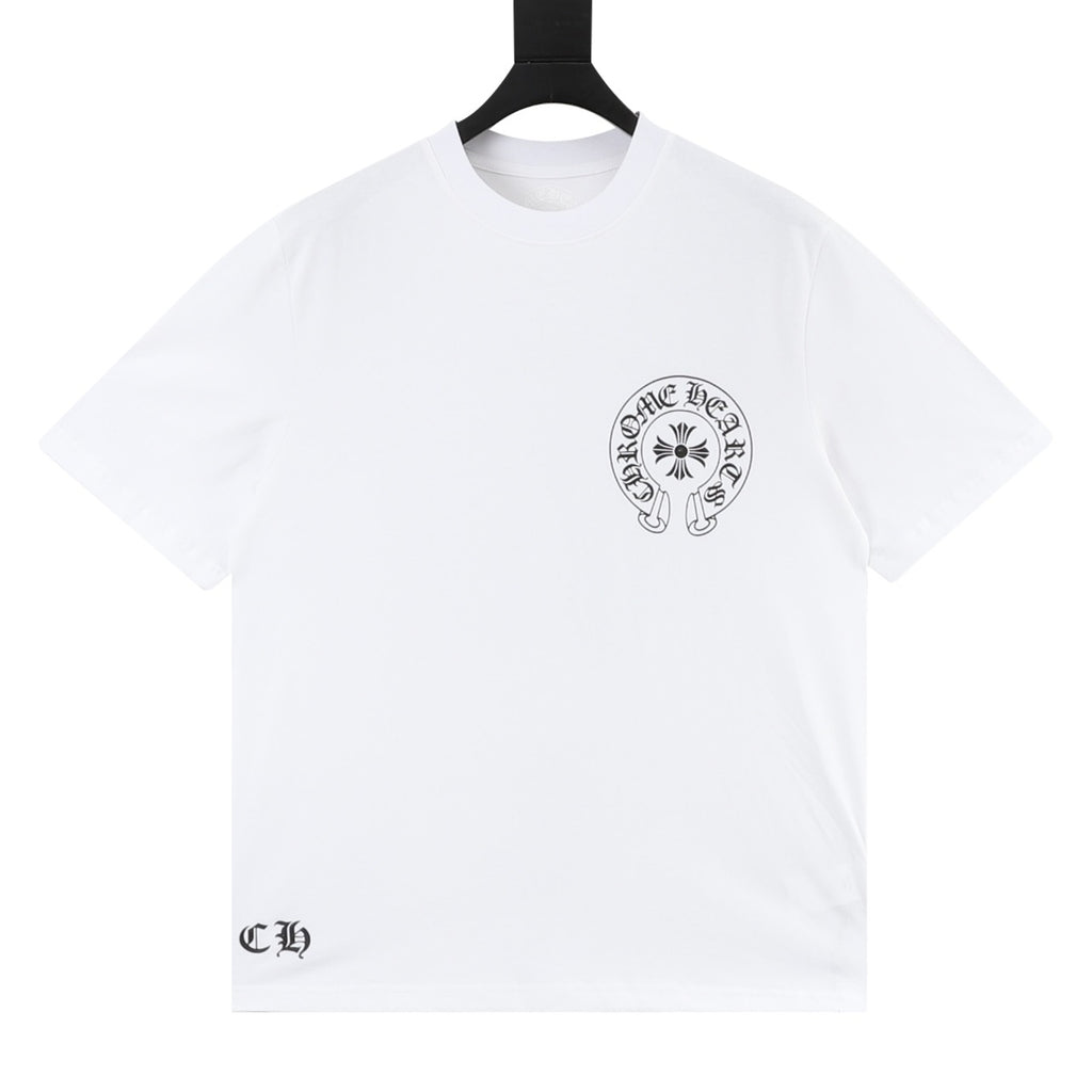 Chrome Hearts Horseshoe Cross Print T-Shirt