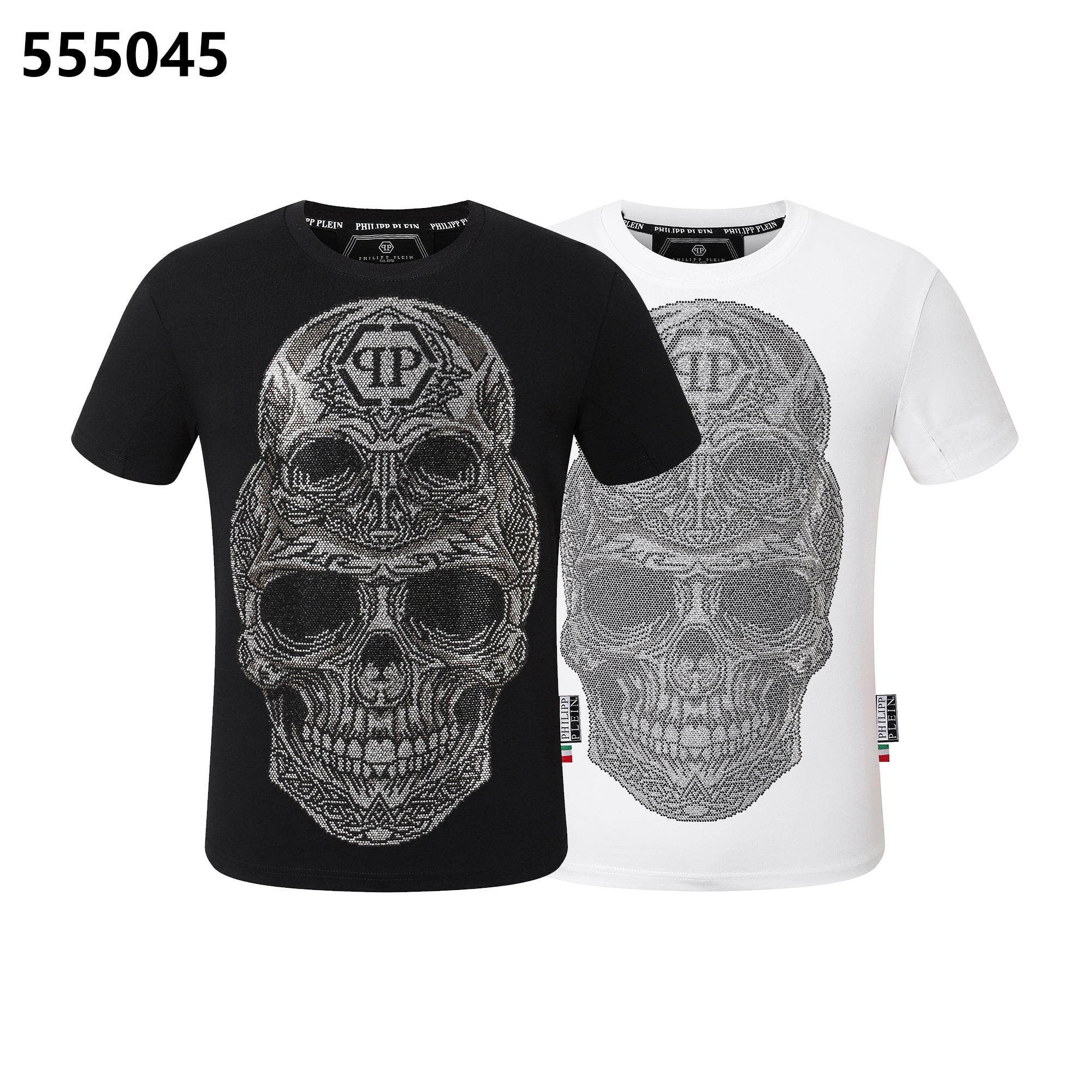 PHILIPP PLEIN Skull-Print Crew-Neck T-Shirt
