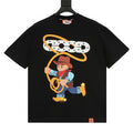 GOODBRAND Year of the Horse Foamed Denim Rhinestone Short-Sleeve T-Shirt