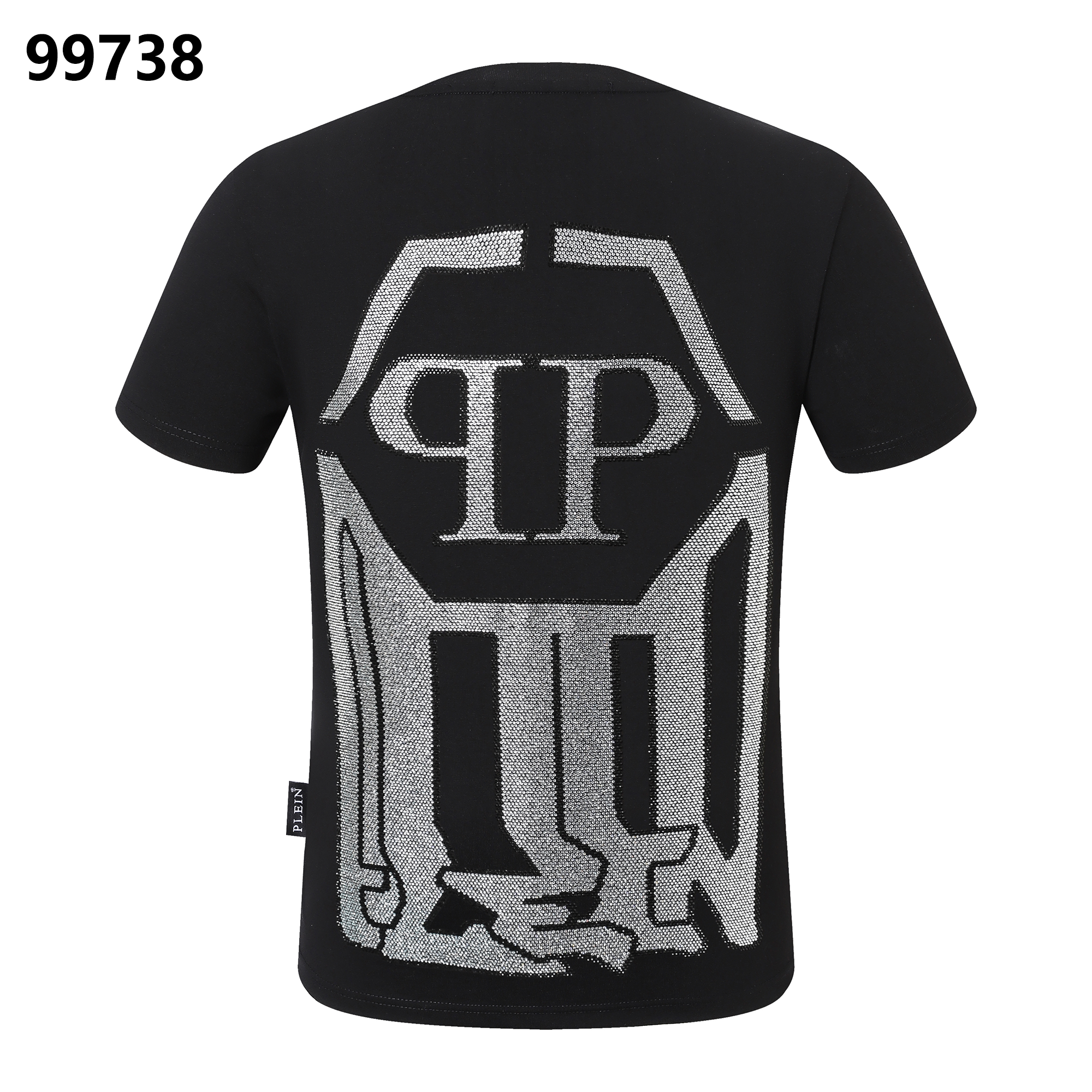 PHILIPP PLEIN Round-Neck T-Shirt with Letter Print
