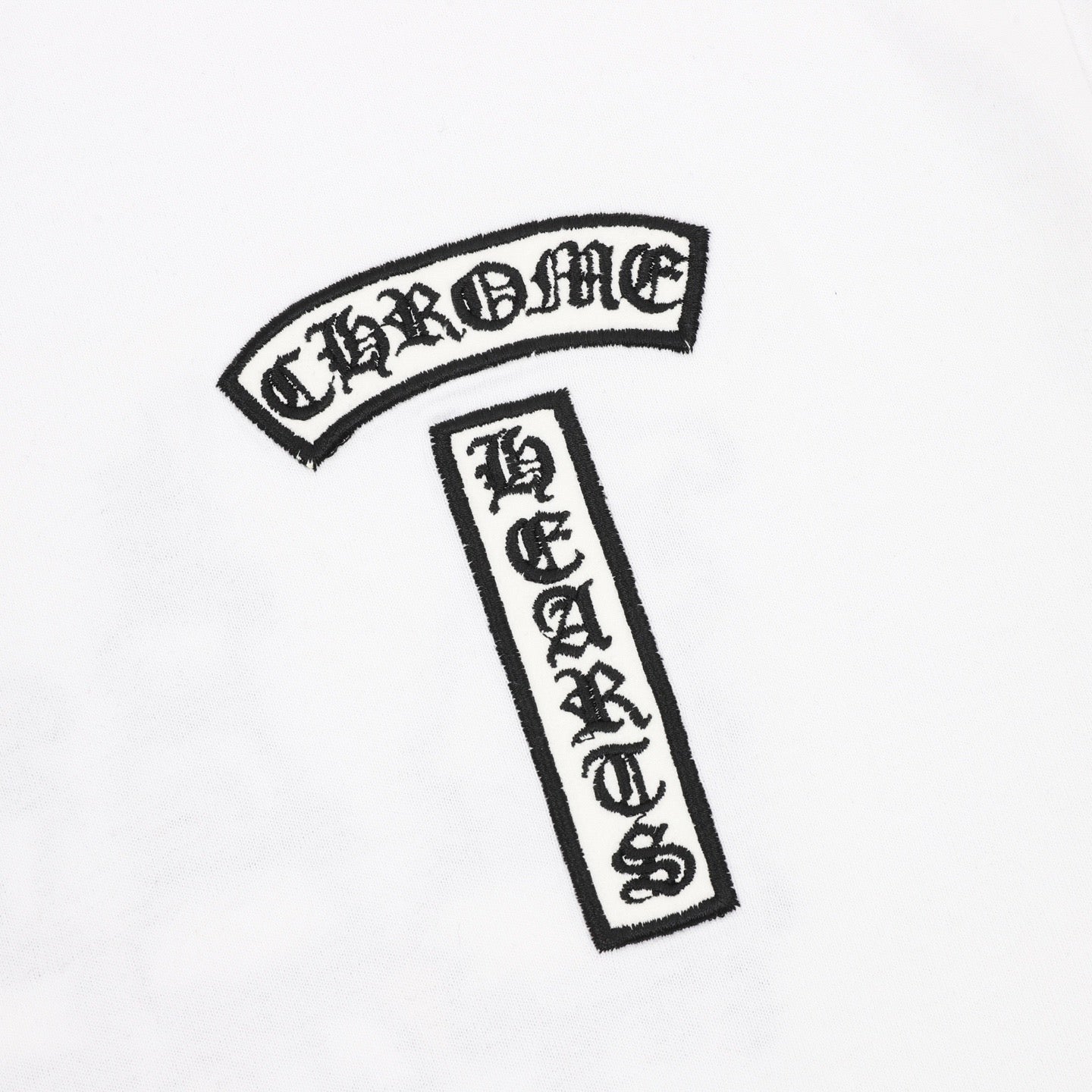 Chrome Hearts Front and Back Embroidered Crewneck T-Shirt