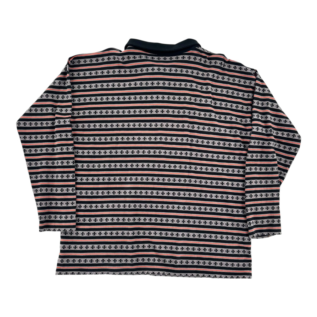 Chrome Hearts Matty Boy Stripe Polo Longsleeve