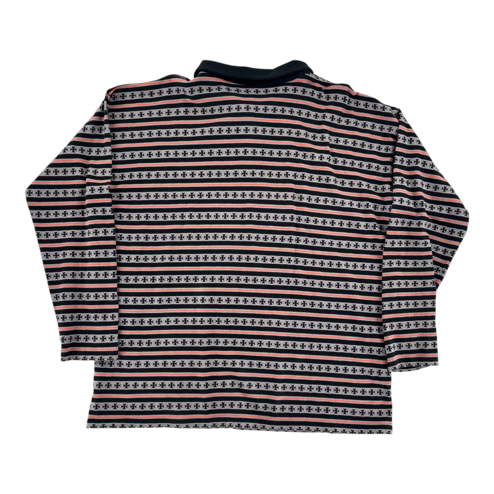 Chrome Hearts Matty Boy Stripe Polo Longsleeve
