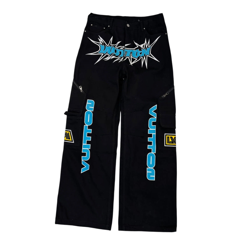 Louis Vuitton Racing Denim Multi Pocket Jeans Black